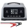 Smart Battery Charger, 12A, 6V 12V 24V 36V 48V Lithium LiFePO4 Lead-Acid (Gel / AGM) Car Battery Charger, with LCD Display