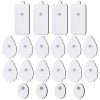 TENS/EMS Unit Replacement Pads NURSAL 20 Pack 3.5mm Snap Electrode Pads for Electrotherapy (Not Fit NURSAL Blue Tens) Reuse More Than 30 Times