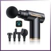 Muscle Massage Gun. Wireless, Touchscreen, Portable. 4 Interchangeable Heads.