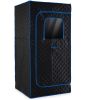 Extra-Large Home Sauna Tent with Foldable Chair - 220lbs Capacity, 360° All-Round Steam, Tool-Free Setup-Blue
