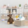 4 Pack Fabric Storage Cubes, Cube Storage Bins 11 x 11, Decorative Storage Baskets for Shelves with Handles