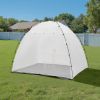 Portable Paint Booth Tent, 91.7 x 67.7 x 74.8 inch Painting Tent Station, Spray Shelter with Built-in Floor & Mesh Screen, Large Space