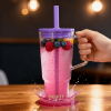 40oz Tritan BPA-Free Large Tumbler with Straw & Handle Reusable Water Cup