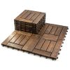 Acacia Wood Assembled Flooring , 10pack, 12 in. x 12 in.