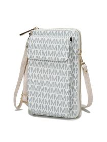MKF Collection Mala Phone Wallet Crossbody Bag by Mia k (Material: Polycarbonate, Color: White)
