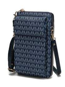 MKF Collection Mala Phone Wallet Crossbody Bag by Mia k (Material: Polycarbonate, Color: Navy)