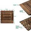 Acacia Wood Assembled Flooring , 10pack, 12 in. x 12 in.