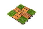 Acacia Wood Assembled Flooring , 10pack, 12 in. x 12 in.