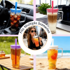 40oz Tritan BPA-Free Large Tumbler with Straw & Handle Reusable Water Cup