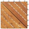 Acacia Wood Assembled Flooring , 10pack, 12 in. x 12 in.